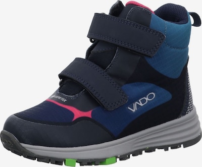 Vado Bottes en bleu / bleu marine / rose néon / blanc cassé, Vue avec produit