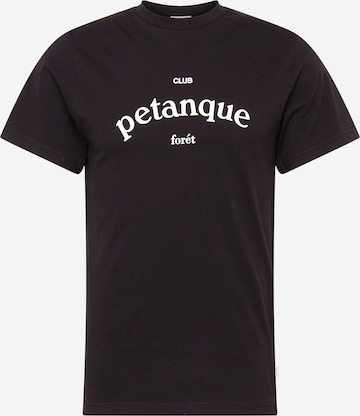 forét Shirt 'PETANQUE' in Black: front