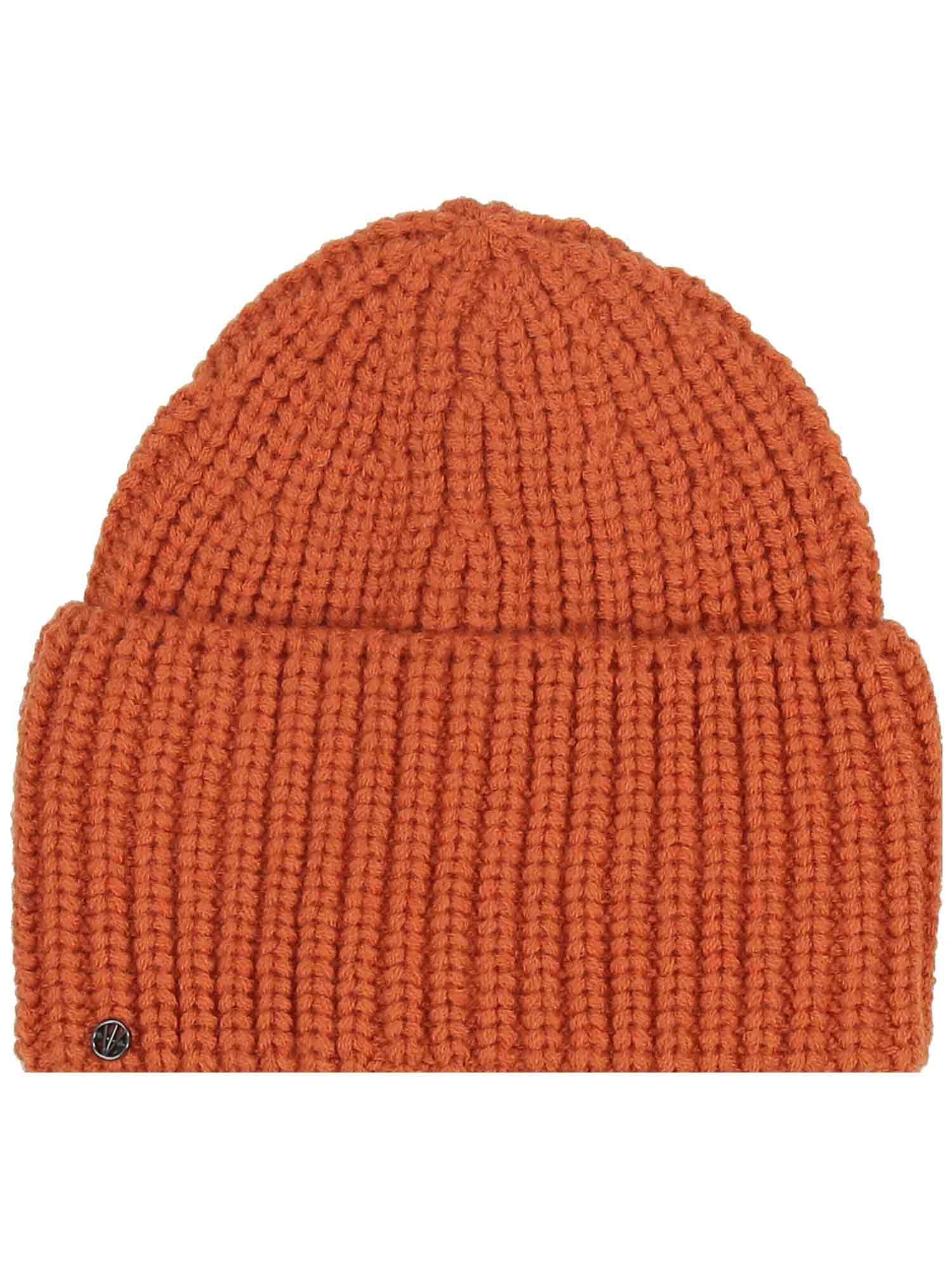 LOEVENICH Beanie in Orange: front