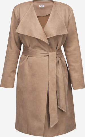 Karko Between-Seasons Coat 'Simona' in Beige: front