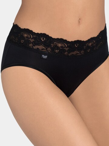 SLOGGI Slip 'Romance' in Schwarz: Vorderseite