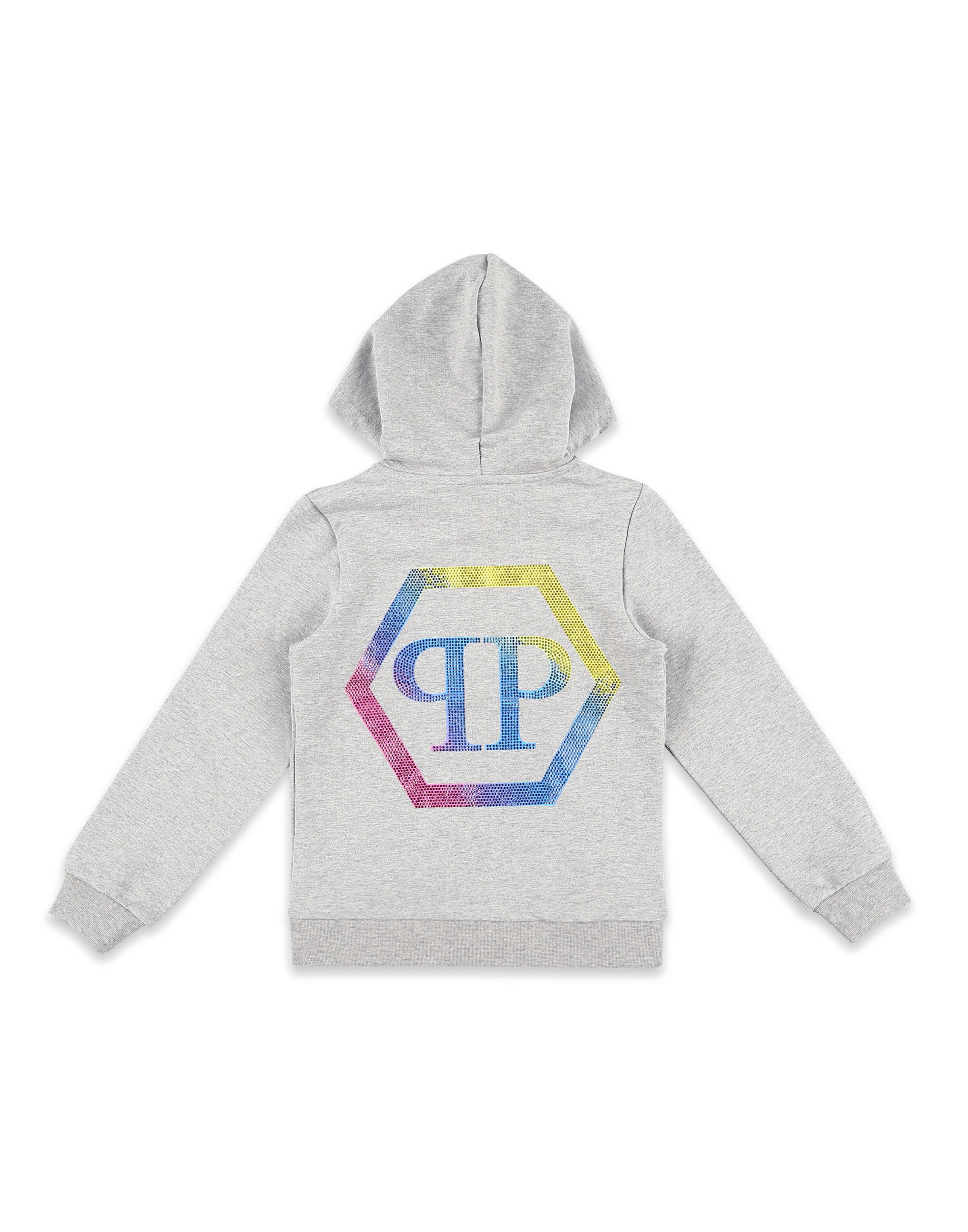 Philipp Plein - Sudadera con cremallera en gris