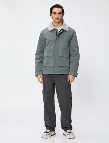 Koton Winter Jacket in Grey: front