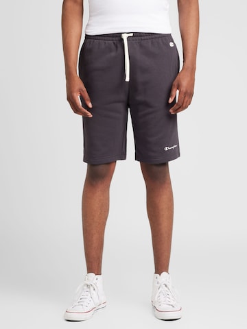 Champion Authentic Athletic Apparel Regular Broek in Grijs: voorkant