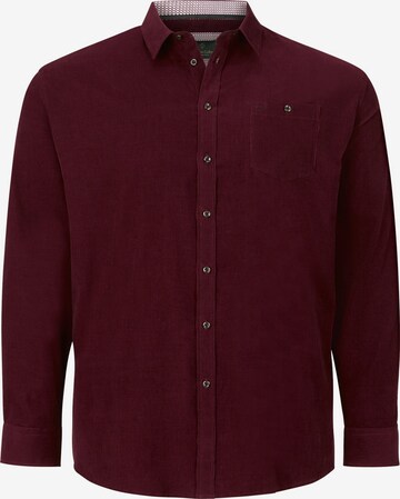 Charles Colby Comfort fit Button Up Shirt ' Duke Nilson ' in Red: front