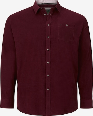 Charles Colby Comfort fit Button Up Shirt ' Duke Nilson ' in Red: front