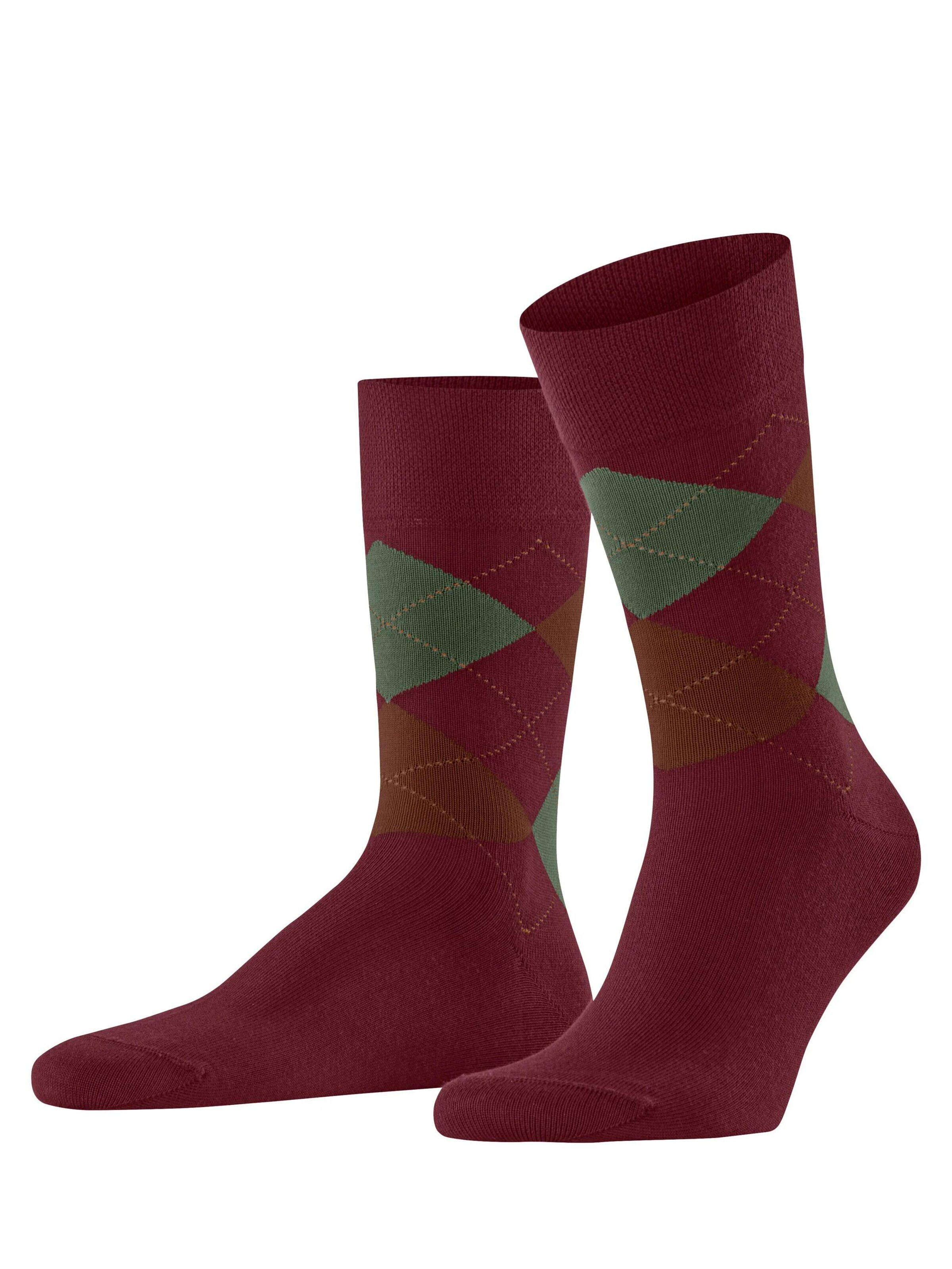FALKE Socken 'Sensitive Argyle'‌ in Rot: Vorderseite