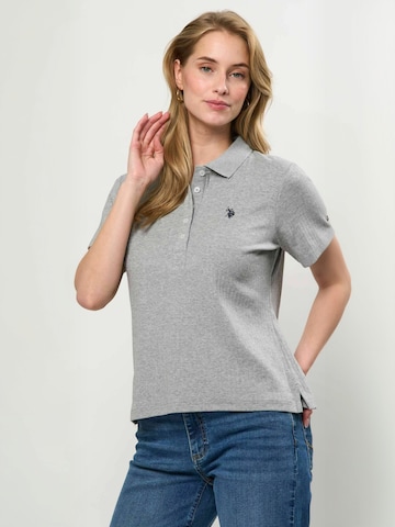 U.S. POLO ASSN. Top ' UWHelga ' in Grijs: voorkant