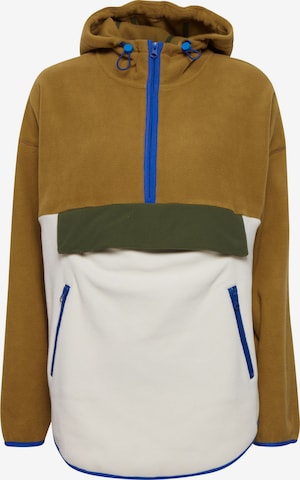 The Jogg Concept Fleece Jacket in Brown: front