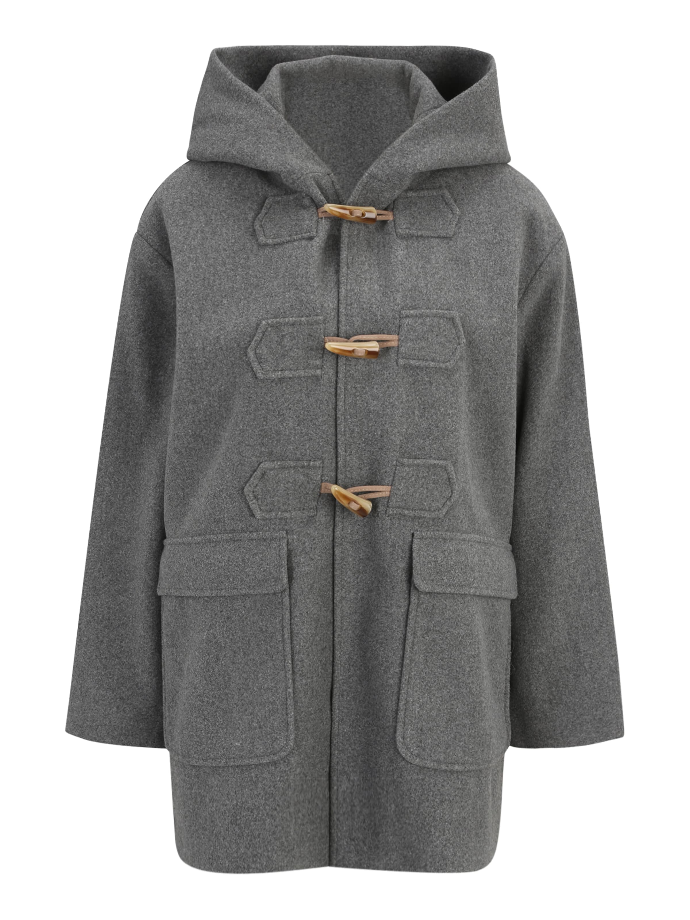 Only Petite Between-Seasons Coat 'ONLBLAKE VILDA' in Grey: front