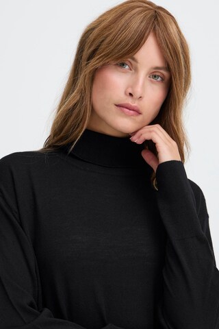 PULZ Jeans Pullover i sort