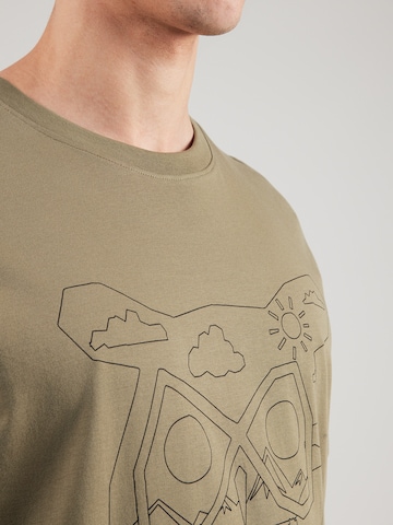 zaļš KnowledgeCotton Apparel T-Krekls