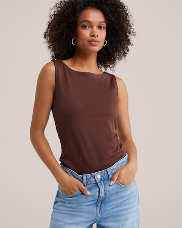 WE Fashion Top - barna: elől