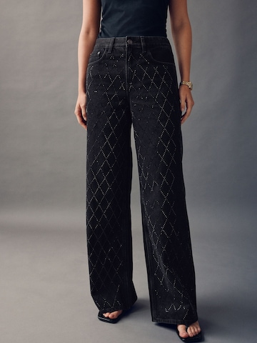 Next Wide Leg Jeans in Schwarz: Vorderseite