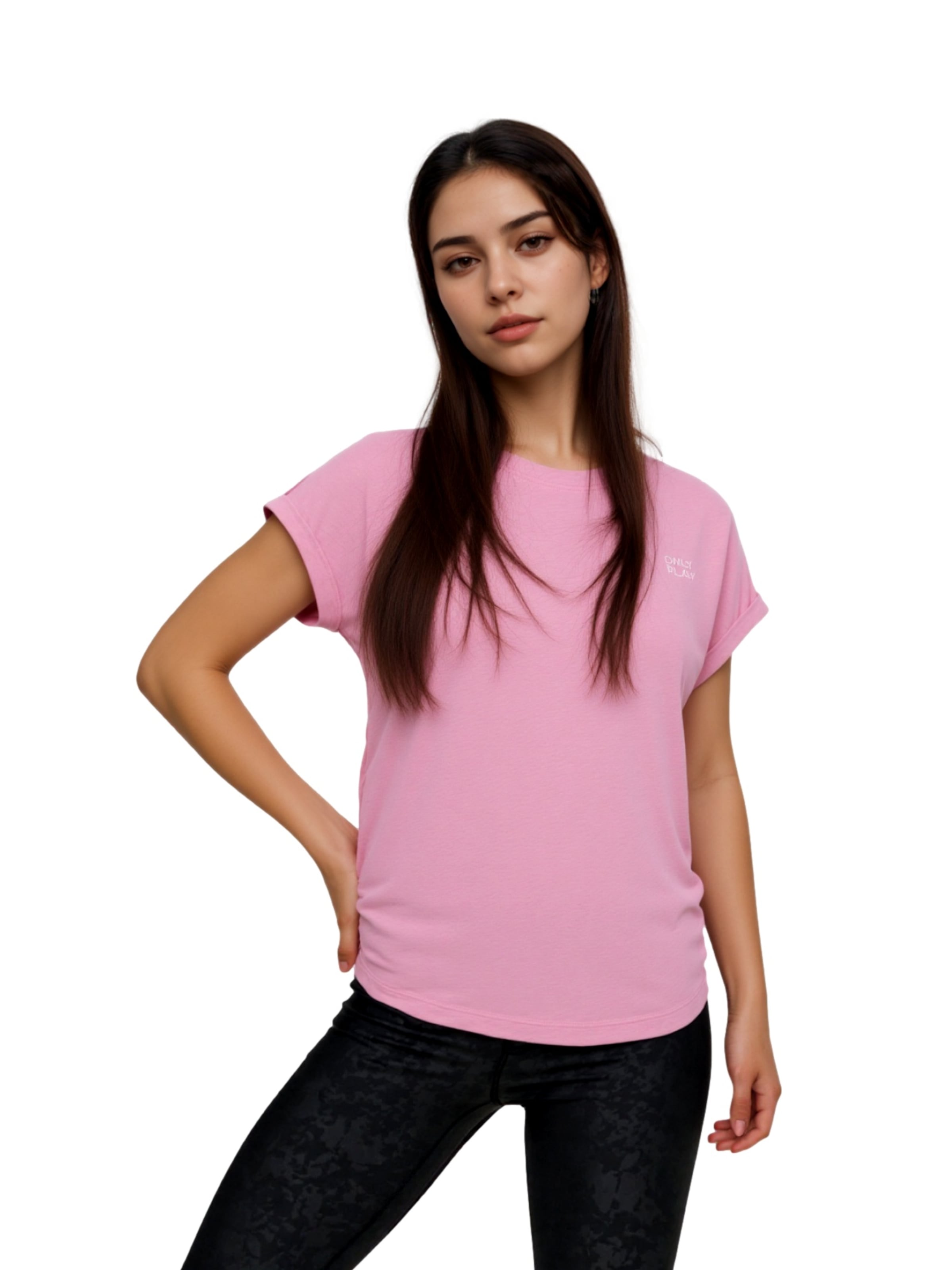 Tricou 'Frei Life' de la ONLY PLAY pe roz: față