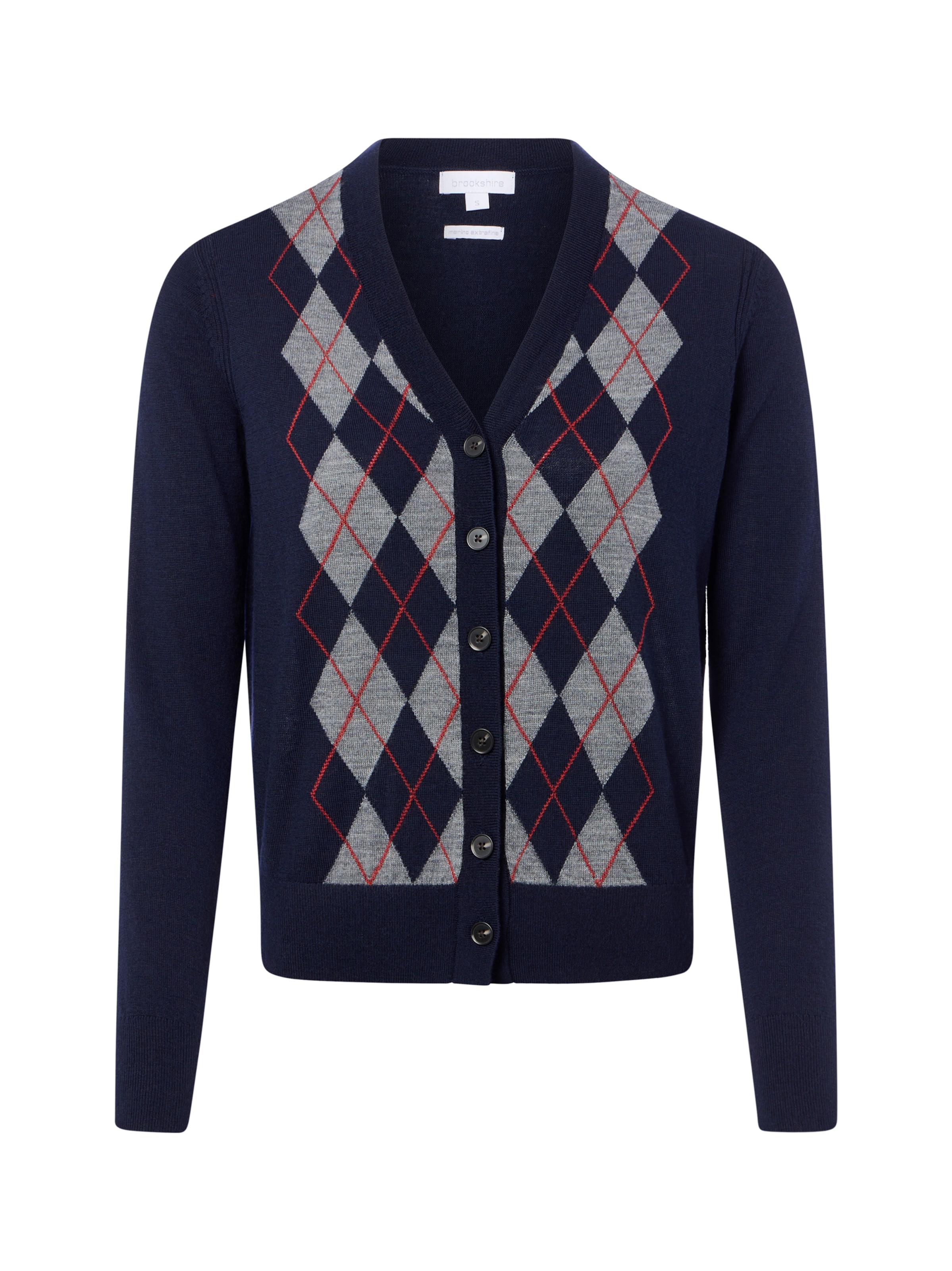 Brookshire Strickjacke in Blau: Vorderseite