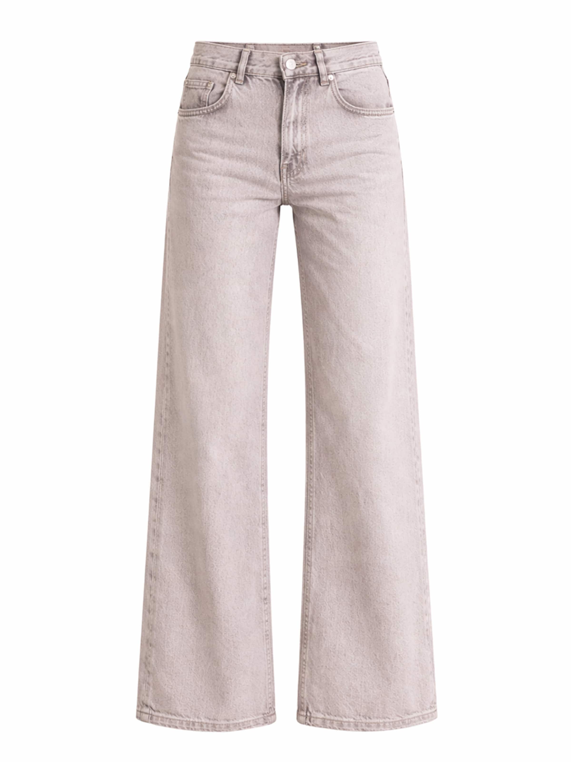 IT'S BASIC Wide leg Jeans 'ELENA PALAZZO MID RISE JEANS' in Beige: front