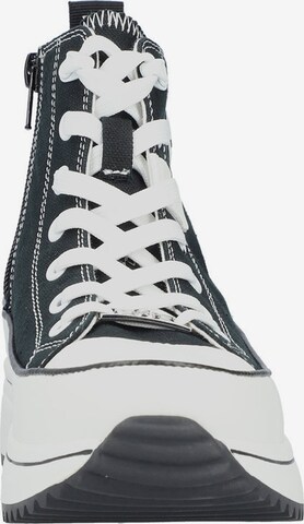 Rieker High-Top Sneakers in Black