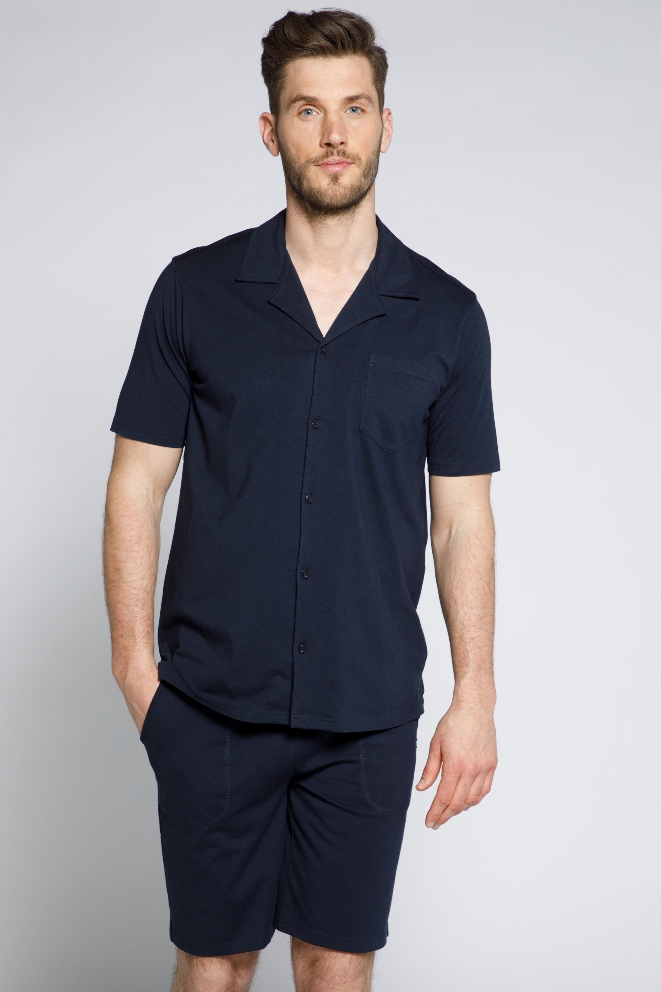 Männer Große Größen JP1880 Schlafanzug in Navy - WL26803 Männer Große Größen JP1880 Schlafanzug in Navy - WL26803