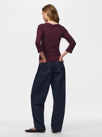 PIECES Shirt 'PCPhoebe' in Red