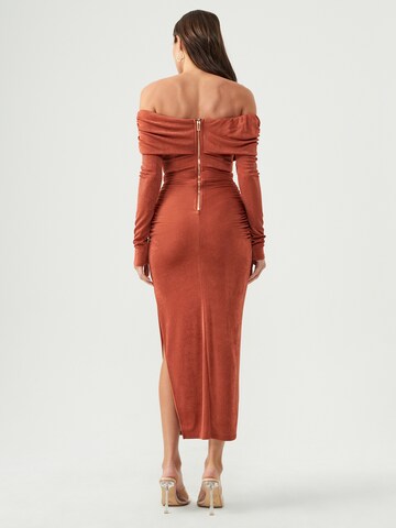 BWLDR Evening dress 'Piedra' in Red: back