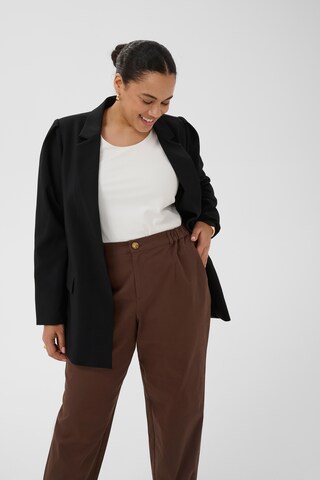 KAFFE CURVE Loosefit Bukser 'Vicky' i brun