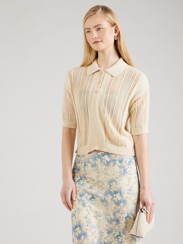 Pull-over UNITED COLORS OF BENETTON en beige : devant