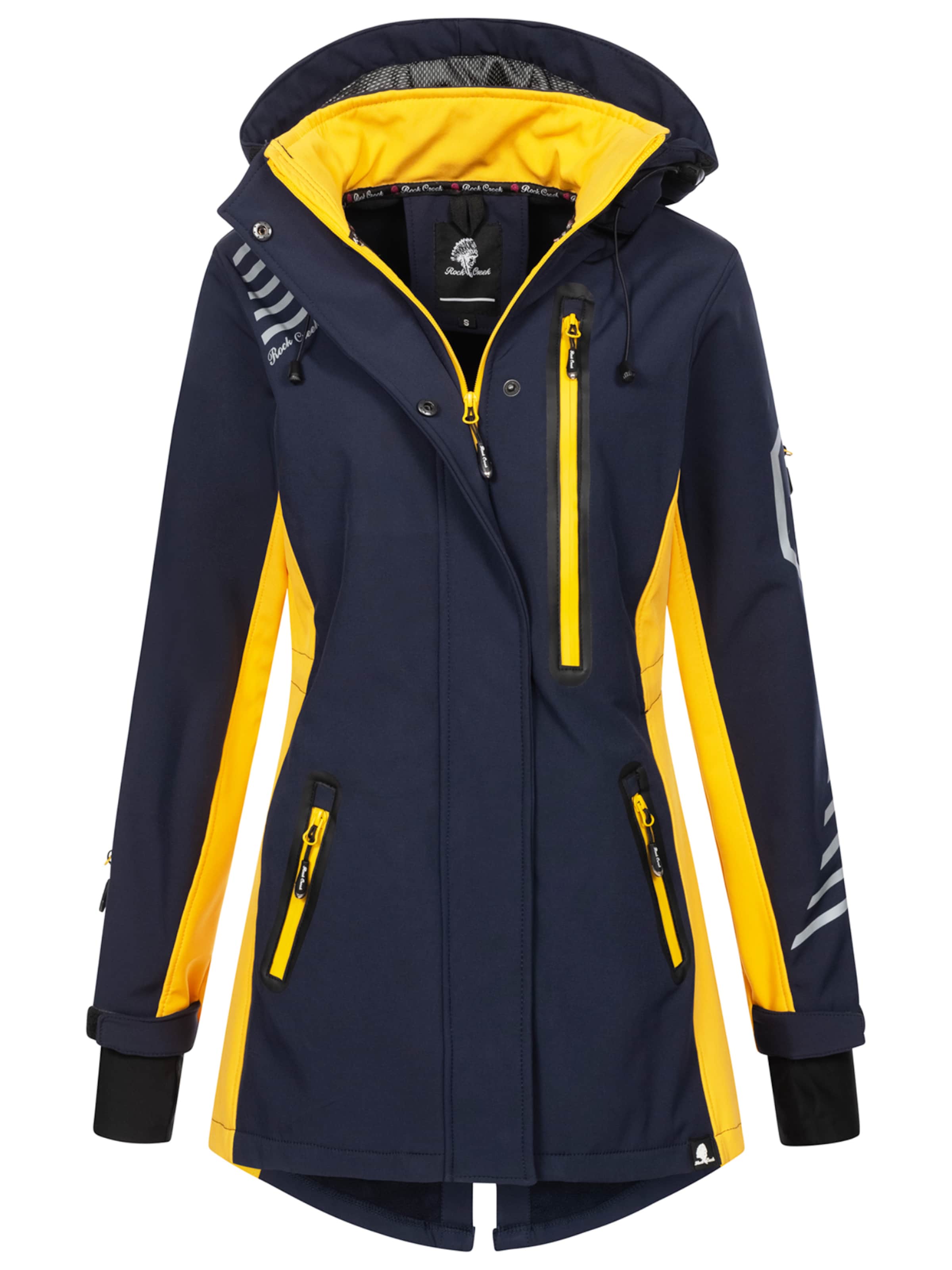 Rock Creek Outdoorjacke in Blau: Vorderseite