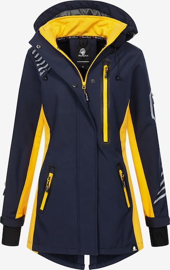 Rock Creek Outdoorjacke in navy / gelb, Produktansicht