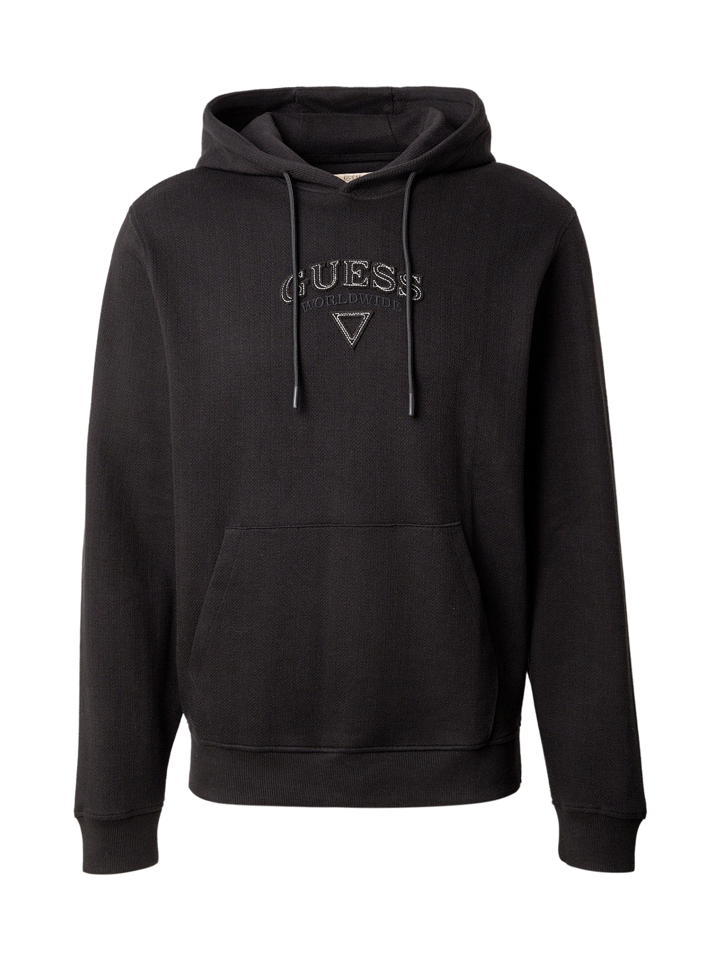 GUESS Majica | črna barva: sprednja stran