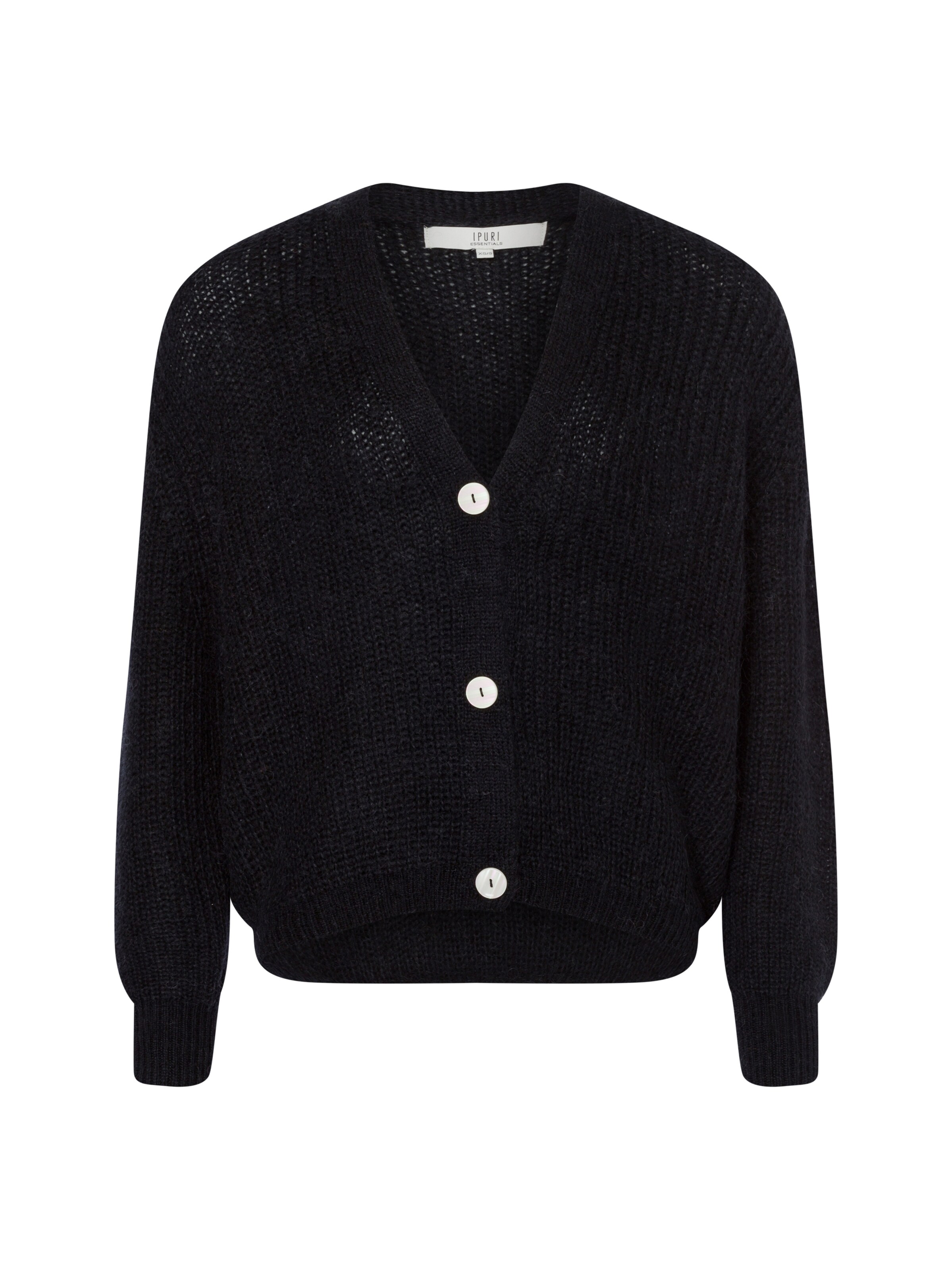 Ipuri Knit cardigan in Black: front