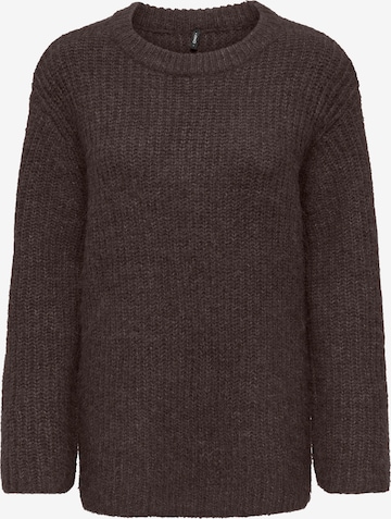 Pull-over 'ONLMAGGIE' ONLY en marron : devant