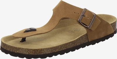 AFS-Schuhe Sandale 'Zehensteg Sandalen Herren cognac Veloursleder' in 40 in cognac, Produktansicht