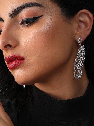Boucles d'oreilles 'Clarette' SOHI en argent : devant