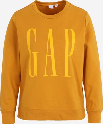 Sweat-shirt Gap Petite en jaune : devant