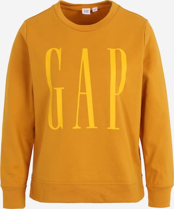 Gap Petite Μπλούζα φούτερ σε κίτρινο: μπροστά