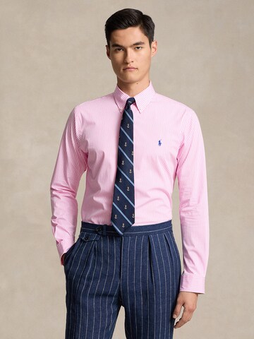 Slim fit Camicia business di Polo Ralph Lauren in rosa: frontale