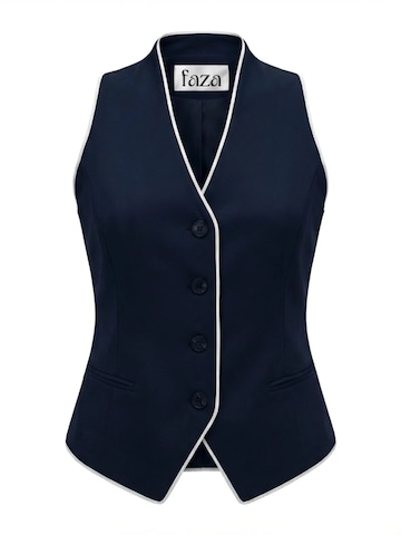 Faza Atelier Suit Vest 'Aurora' in Blue: front