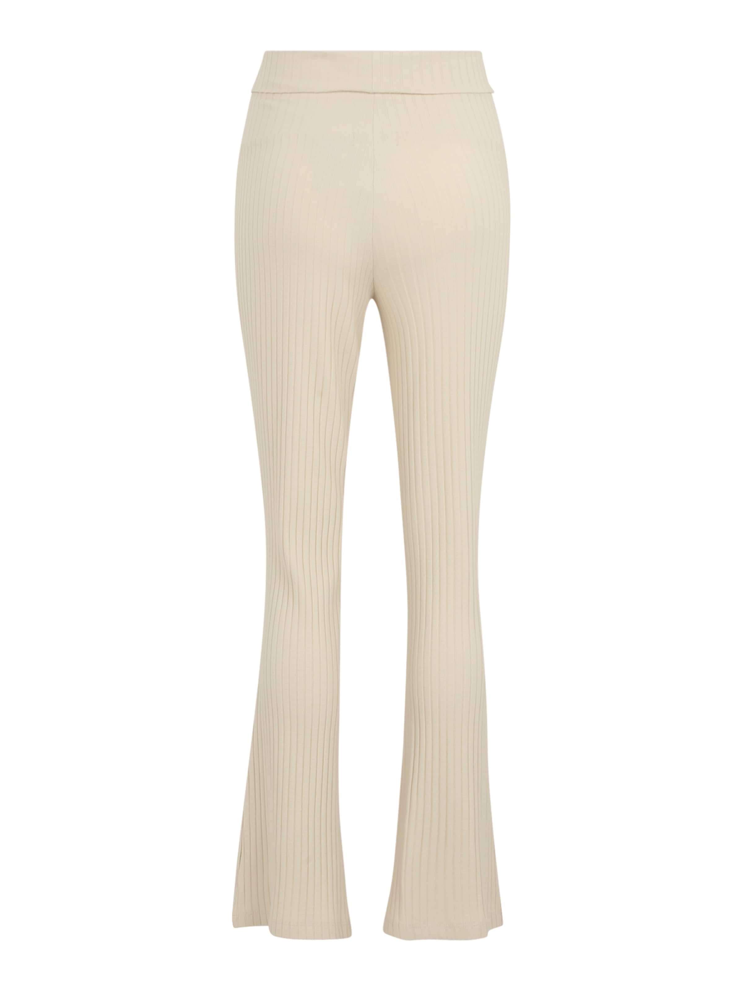MAMALICIOUS Flared Trousers 'MLBEYSA' in Beige