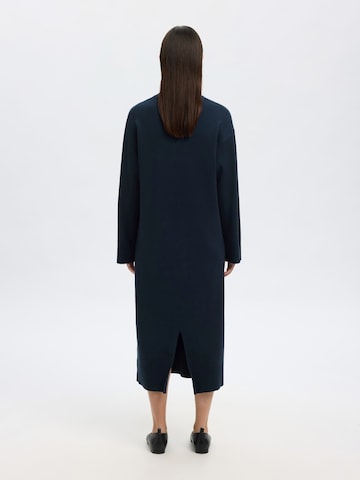 SELECTED Knitted dress 'SLFKAMMA' in Blue
