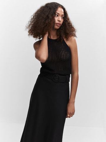 Tops en tricot 'FUSTA' MANGO en noir : devant