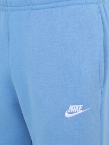 Nike Sportswear Zúžený Kalhoty 'Club Fleece' – modrá