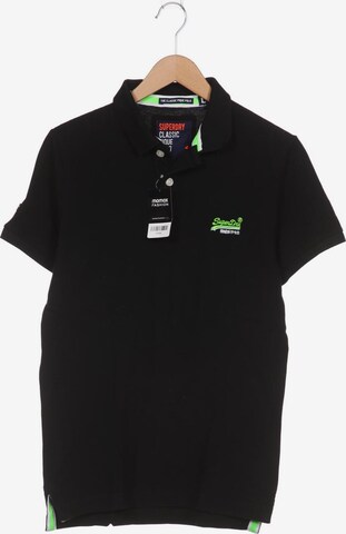 Superdry Poloshirt L in Schwarz: predná strana