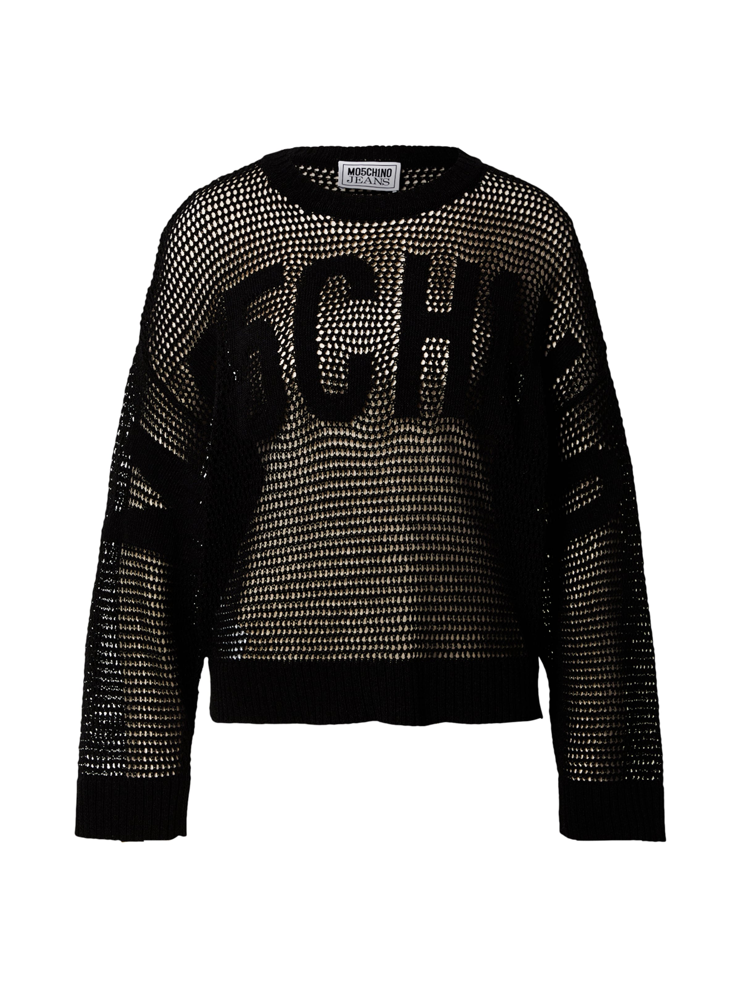 Pullover di Moschino Jeans in nero: frontale