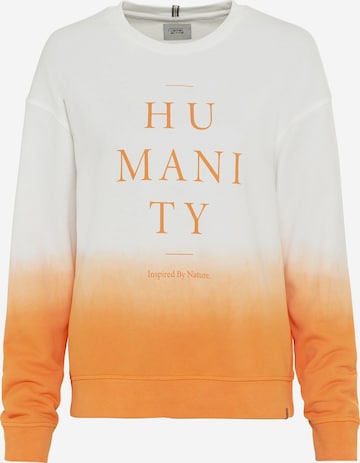 CAMEL ACTIVE Sweatshirt mit platziertem Print in Orange: predná strana