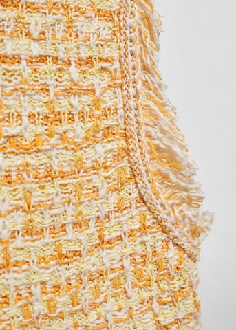 MANGO Knitted Top 'Papallon' in Yellow