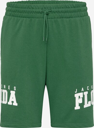 JACK & JONES Παντελόνι 'CORY' σε σκούρο πράσινο / λευκό, Άποψη προϊόντος