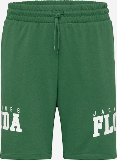 JACK & JONES Pantalón 'CORY' en verde oscuro / blanco, Vista del producto