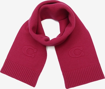 Sciarpa di COACH in rosa: frontale