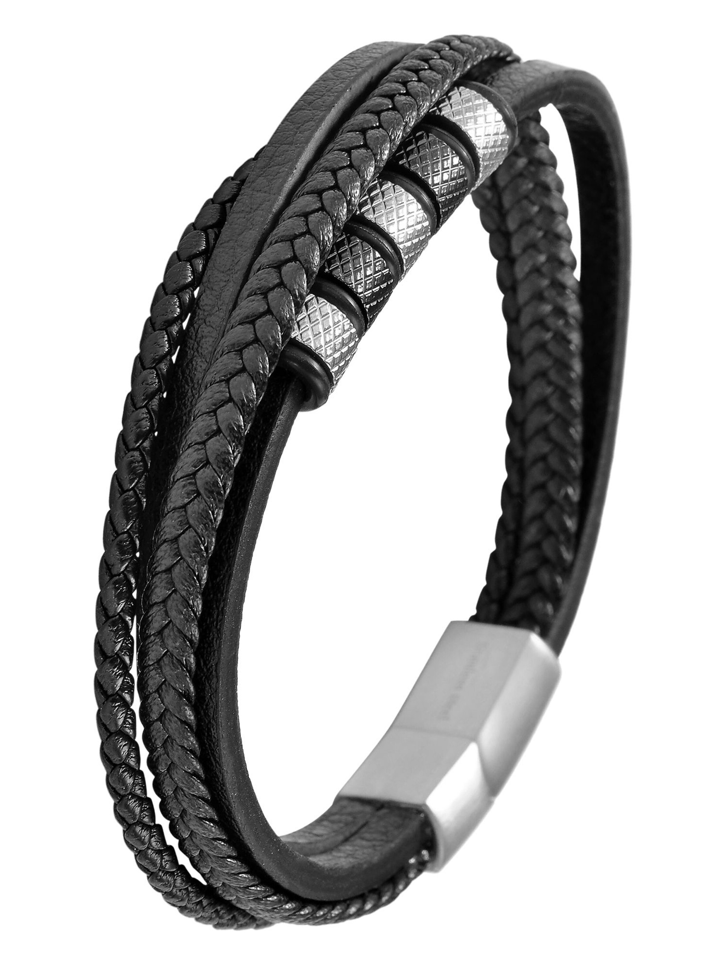 Akzent Bracelet 'Stijn, hautverträglich' in Black: front